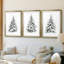 Christmas Holiday Art VI - reproduction sur mesure encadrée de qualité supérieure - 3 pièces-1830521620-1830521621