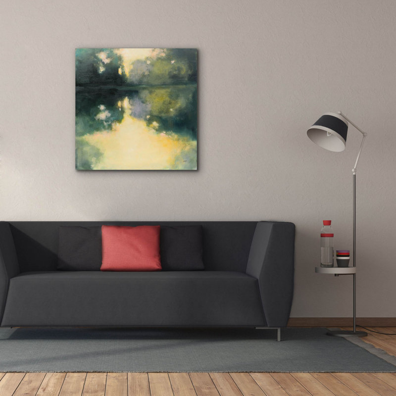  «Summer Glow» par Julia Purinton, art mural sur toile, 12 po x 12 po, H 37 po x l 37 po x P 1,5 po