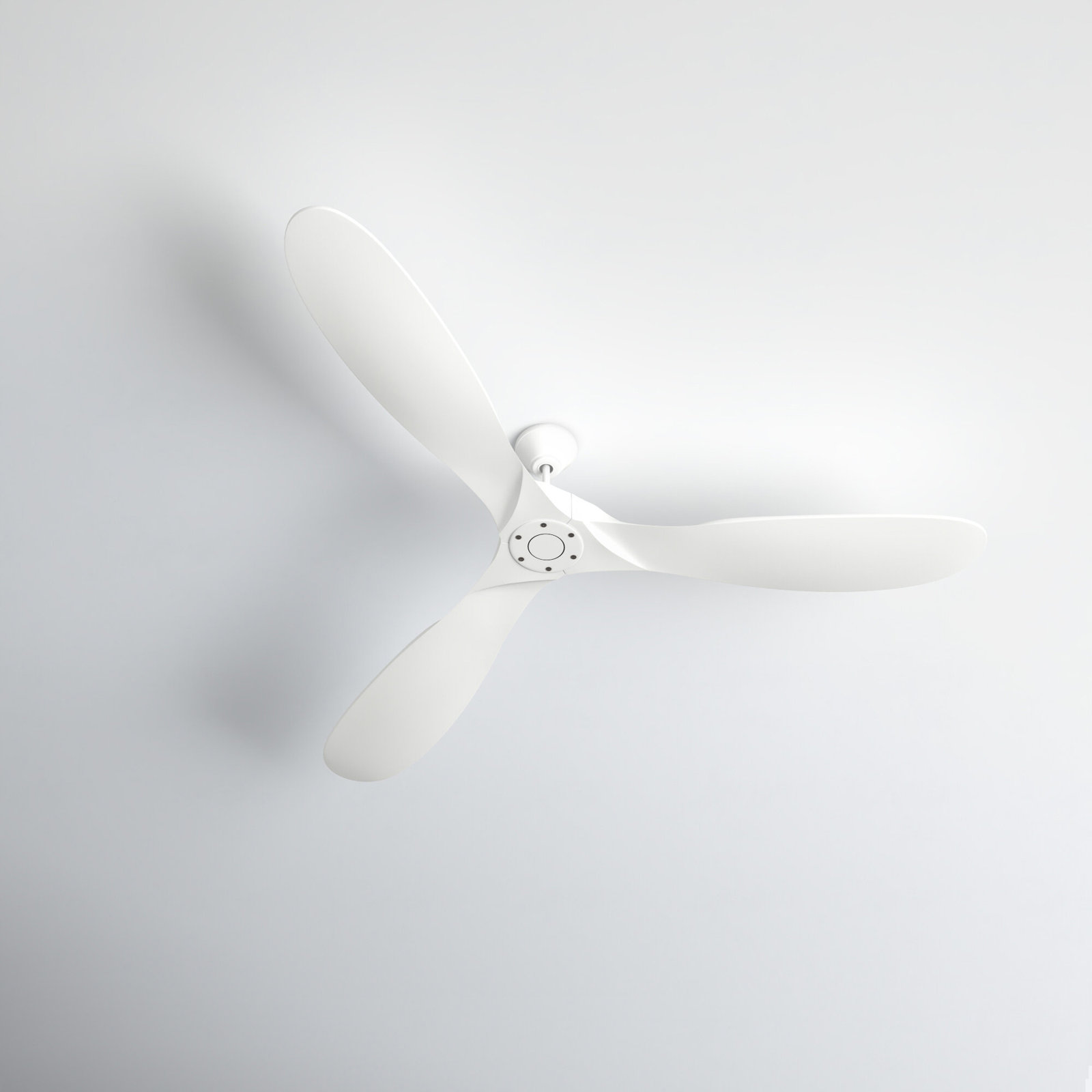 Obsidian 3 Blade Ceiling Fan, 88 inches, Matte White