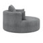Fauteuil d'appoint pivotant avec 3 coussins amovibles-115839030