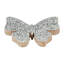 Élégante figurine papillon fabriquée en bois, en verre et en bois de manguier avec un motif mosaïque complexe pour une touche décorative élégante-456988306-456988305