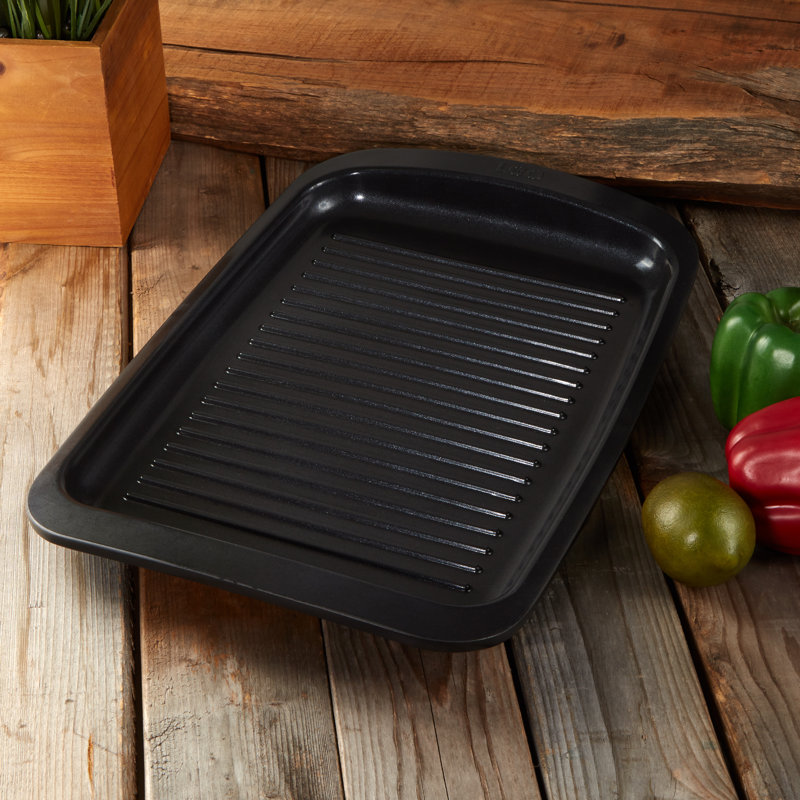 Assiette grise en fonte d'aluminium teintée 12,75 po BergHOFF Leo Graphite