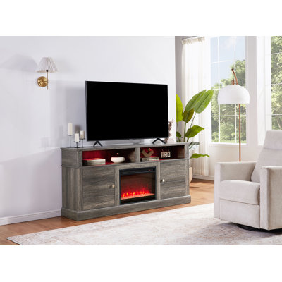 Console de meuble télé 70 po avec foyer et chauffage Lucoyer