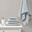 Cotton Waffle Jacquard Antimicrobial Bath Towel 6 Piece Set-759410526