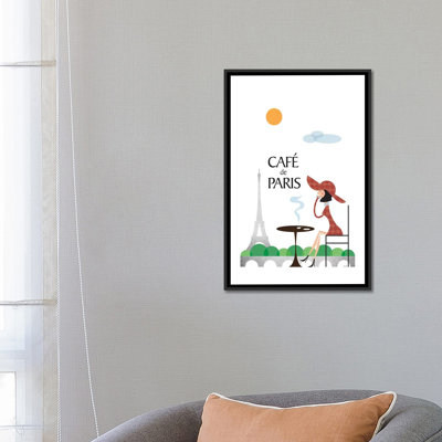 « cafe de paris », impression sur toile