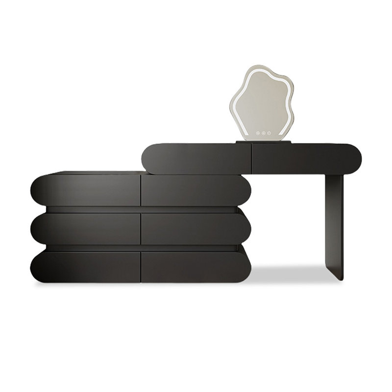 Makeup Vanity with Light mirror,8 drawers