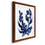 Indigo brossé Blooms I encadré mat - prêt à accrocher-115783420-115783413