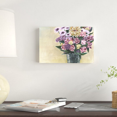 Bouquet mauve - reproduction d'art sur toile tendue