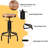 Passarella Swivel Adjustable Height Counter Stool with Metal Frame