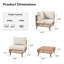 Ensemble de conversation modulaire en osier avec coussins pour 6 personnes Coriena-1922233847