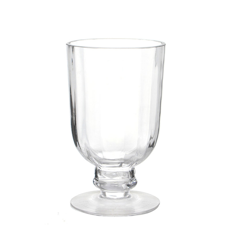 Pedestal Clear Glass Vase