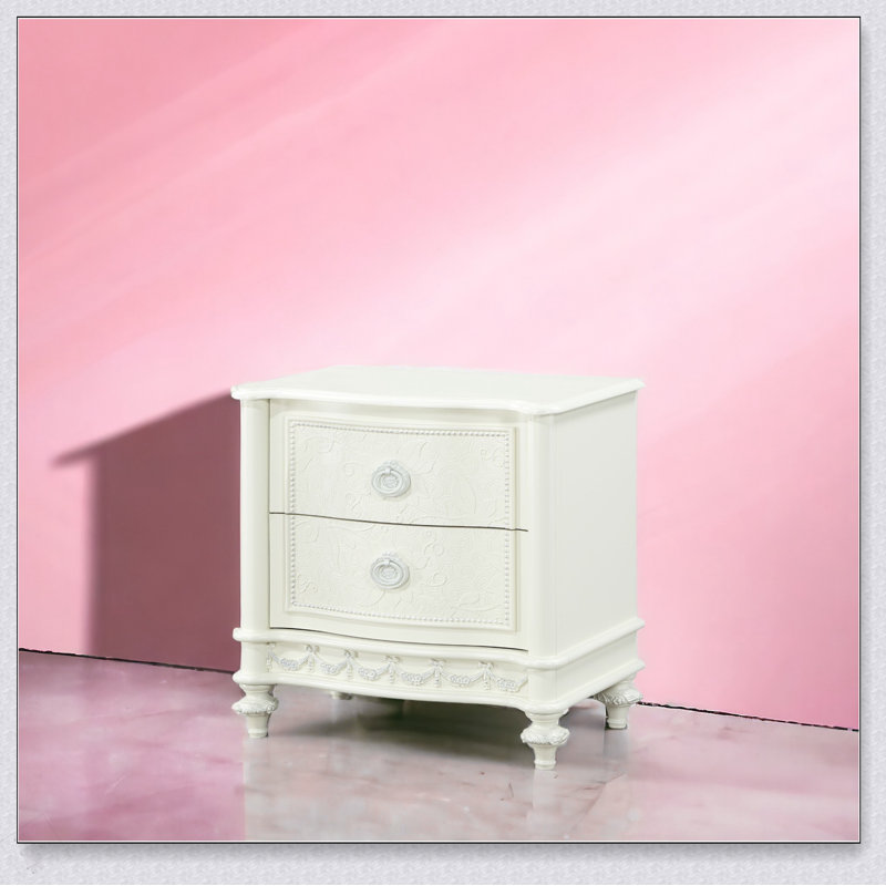 Table de chevet avec 2 tiroirs