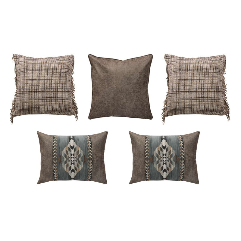 Crépuscule Wooded River - ensemble de valeur - super grand, Couvre-lit super grand super + 5 taies décorative
