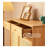 Refreshing solid oak shoe cabinet