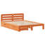 Bed Frame Without Mattress 140X190 Cm Solid Wood Pine-762677203-762677197