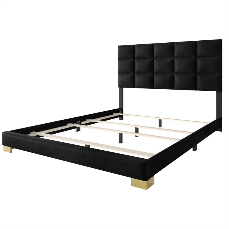 Lit tapissier standard Bentall, Grand, Noir