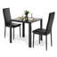 3 - Piece Glass Top Dining Set-1107657458