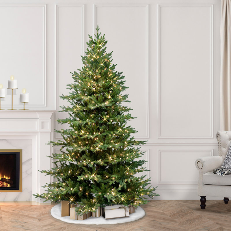 Geula 6.5' Lighted Artificial Fir Christmas Tree