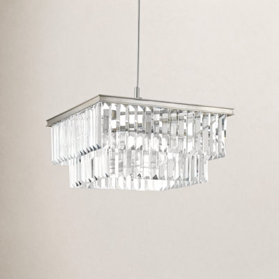 4 Light Glass Dimmable Pendant