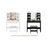 Victorene Vanity Set with 2 Drawers Christmas Gifts-1758702010