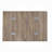 ACME Danson Accent Table, Weathered Oak & Chrome
