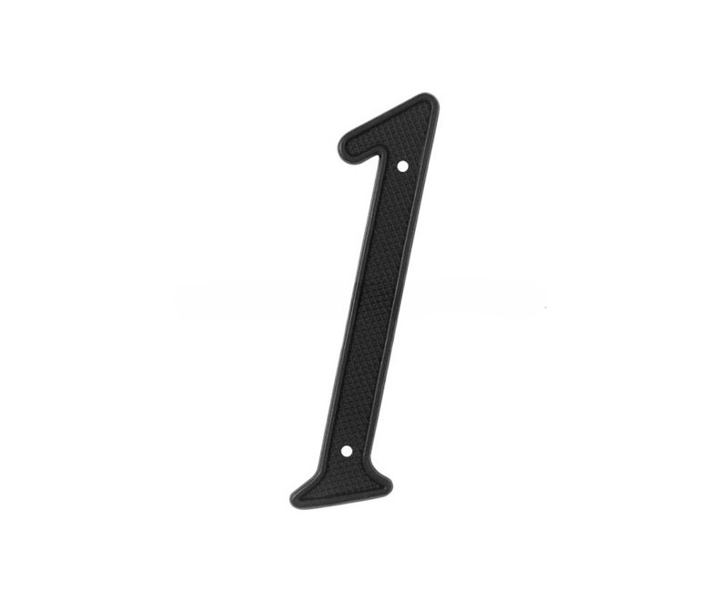 Deltana RNZ4-1 4" Numbers Zinc Die-Cast, Black