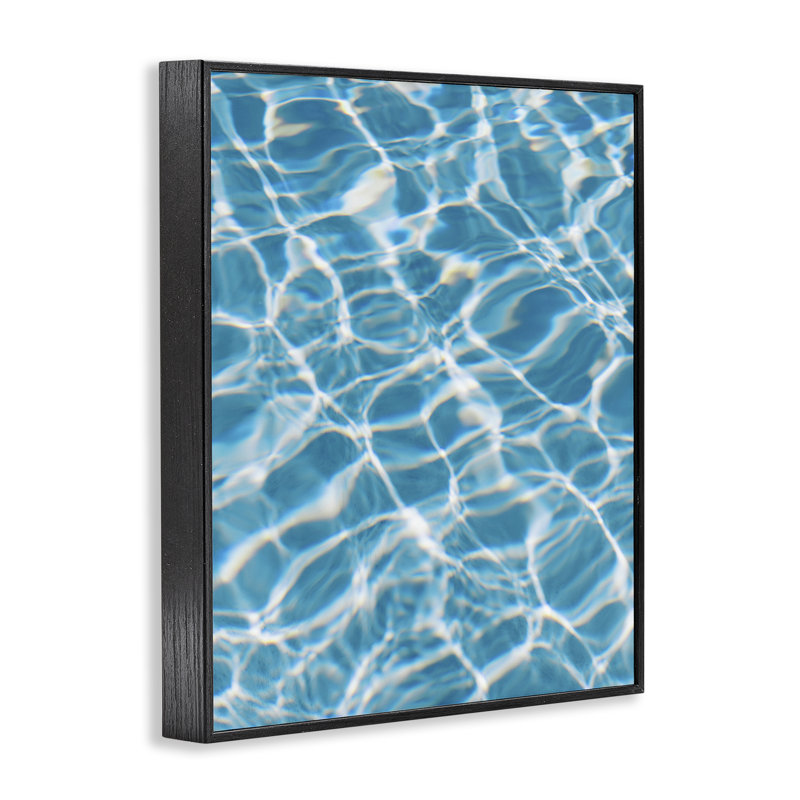 «Ocean Water Ripples», estampe numérique par Justine Milton, H 30 po x l 24 po, Noir