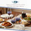 Verres à vin Spode Blue, 4 verres à pied 16 oz