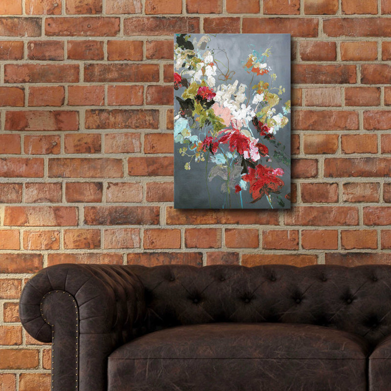 «Abstract Floral 2» par Design Fabrikken - impression sans cadre, L 16 po x H 24 po