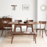 Passendale 6 - Person Solid Wood Top Four Leg Dining Set