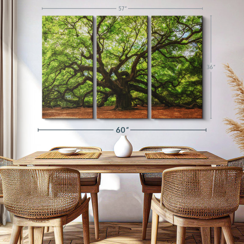 Nature 3 - Pieces, 36" H x 57" W x 1.25" D