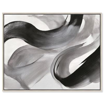 Sweeping Shadows II Canvas Print Black Grey Art by Art Remedy