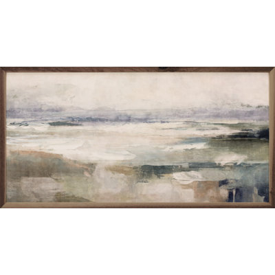 " Neutral Transitional Abstract 3 By Nina Blue " on Wood