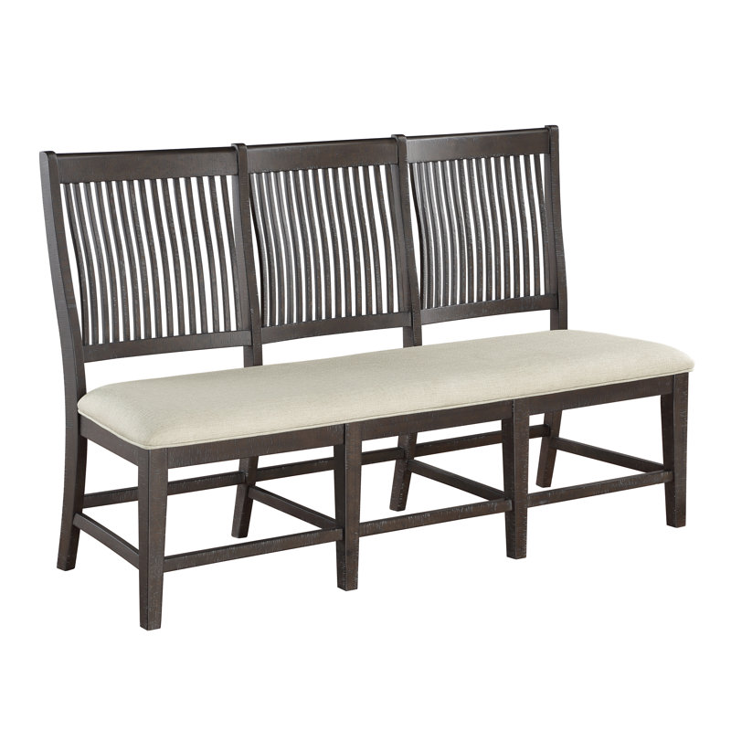 Yamilett Linen Blend Upholstered Bench