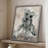 Sketchy Study Framed Print - Solid Wood