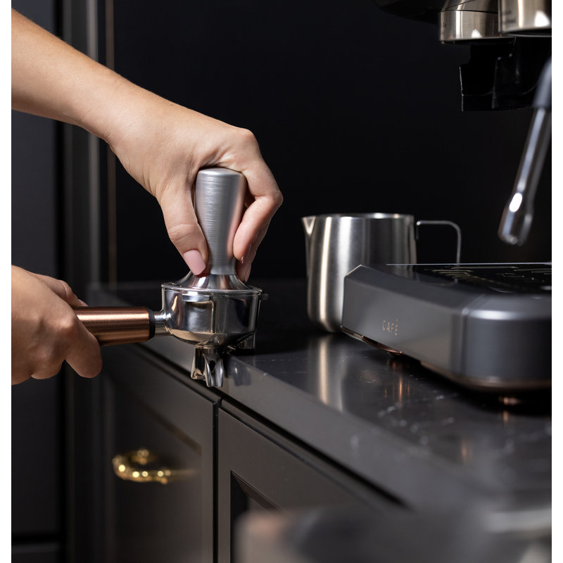 Café Bellissimo Semi-Automatic Espresso Machine, Matte Black