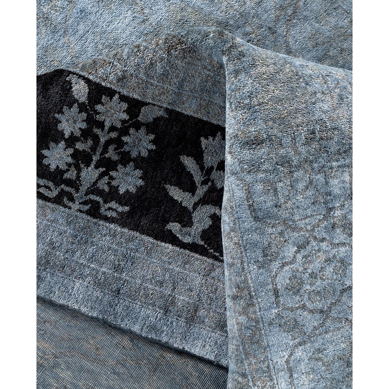 Overdyed One-of-a-Kind 9' 1" X 12' 3" Hand Knotted Area Rug