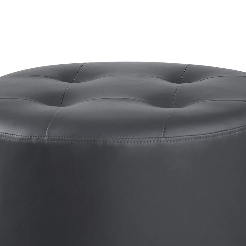 Gris chic avec rembourrage en mousse et base rotative remplissant le métal pour le confort