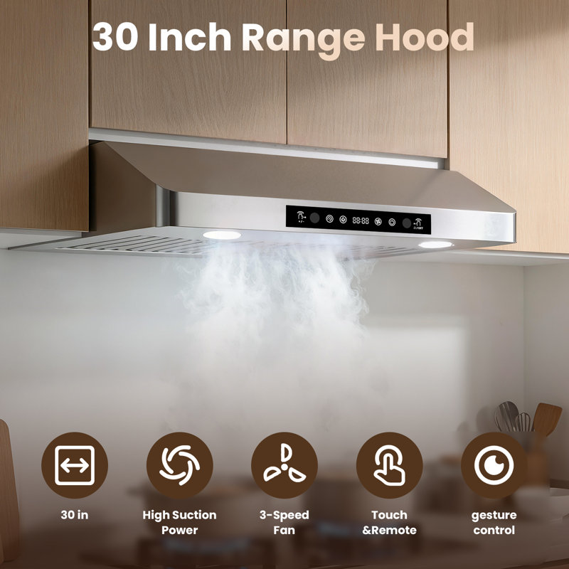 750CFM 30" Under Cabinet Convertible Rang Hood