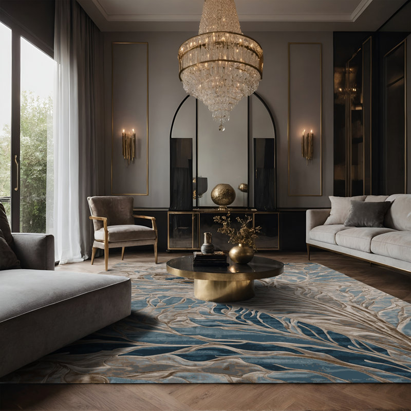 Tapis gris soyeux et moelleux, Tapis de couloir 2 pi x 4 pi