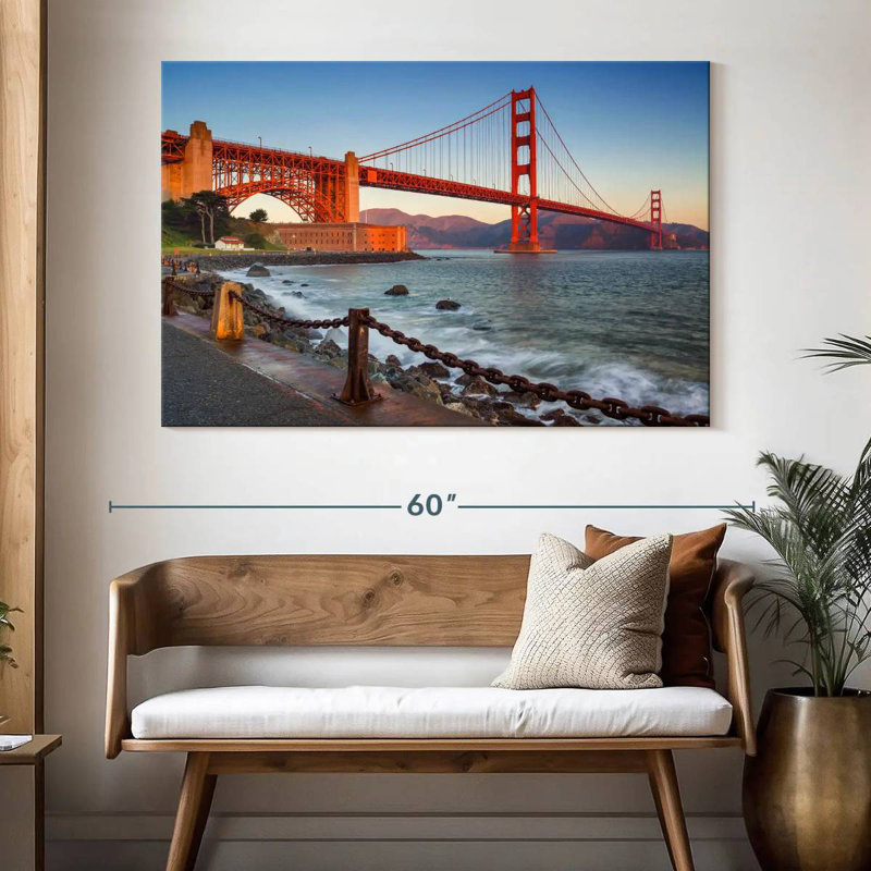 Lilie Golden Gate Bridge At Sunset