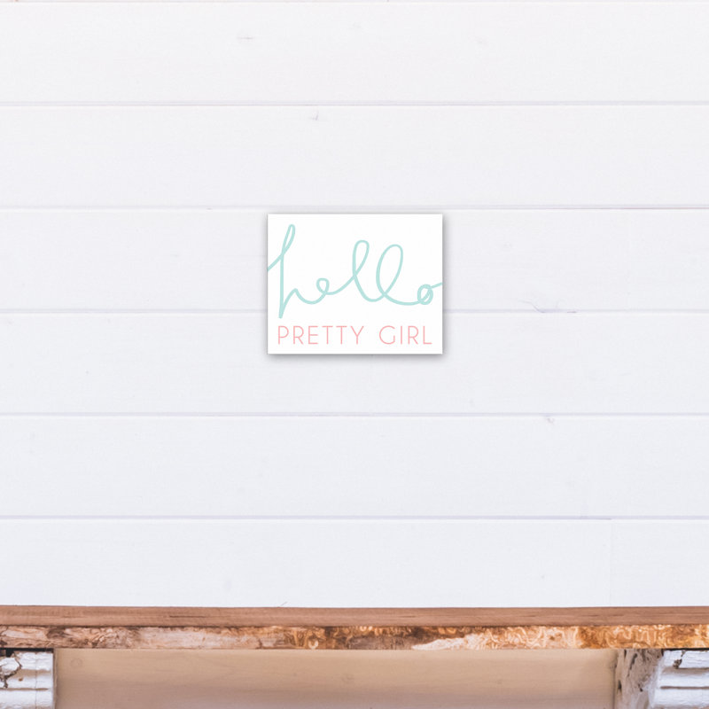 «Beebe Hello Pretty Girl», art sur toile, H 8 po x l 10 po x P 1,25 po