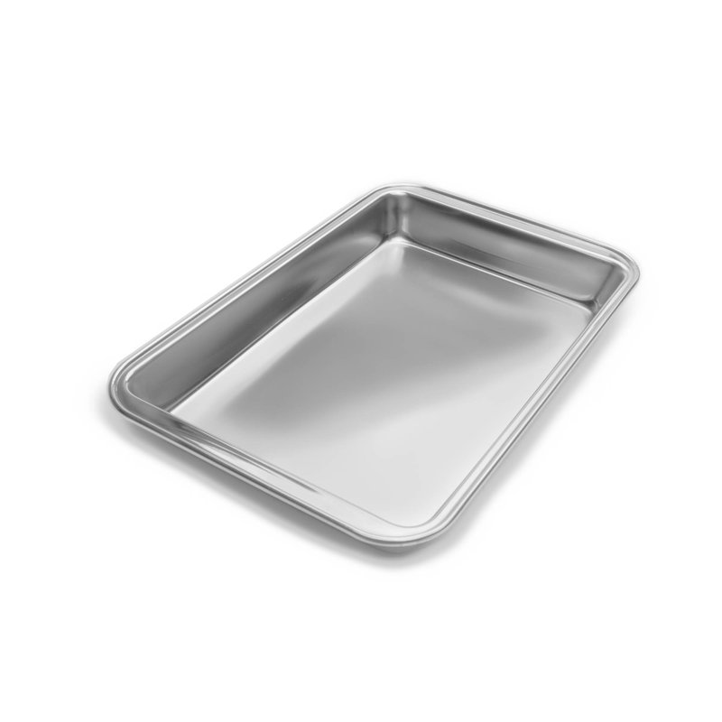 Plat de cuisson en acier inoxydable Fox Run Brands, surface de cuisson de 11 po x 7 po