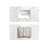 42" Engineered Stone Bathroom Vanity Top And White Ceramic(Vanity Base Not Included)
