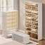 Armoire de rangement à chaussures empilable en plastique à 9 niveaux et 27 paires pour un vestibule facile à assembler