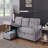 Upholstered Pull Out Sectional Sofa With Chaise