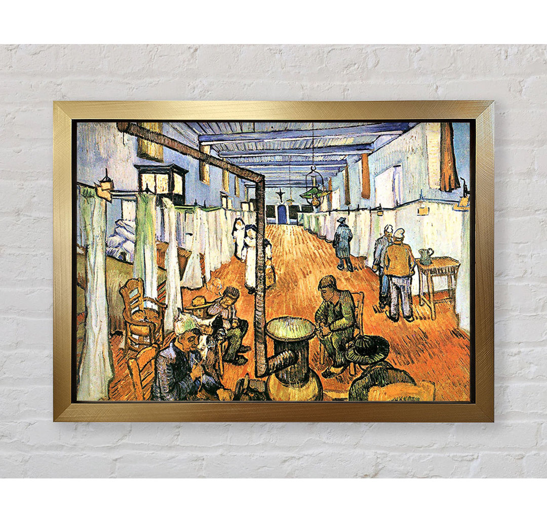 Schlafsaal im Krankenhaus in Arles von Vincent Van Gogh - Einzelne Bilderrahmen Kunstdrucke