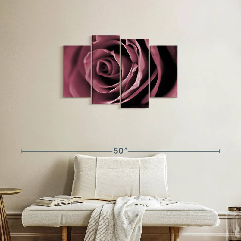 Rose poudré Harnek, H 54 po x l 84 po