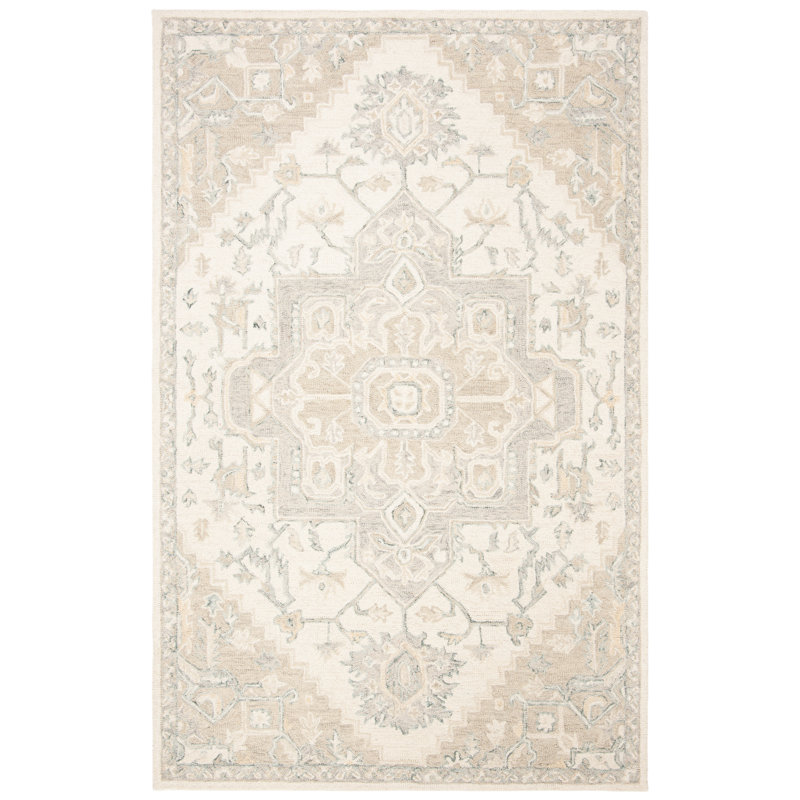 Barden Hand Tufted Oriental Indoor Rug, Rectangle 2' x 3'