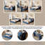 Lit de jour double avec bureau amovible, tiroirs de rangement et table d'appoint hydraulique, lit de jour multifonctionnel bleu-1503886660-1503886661